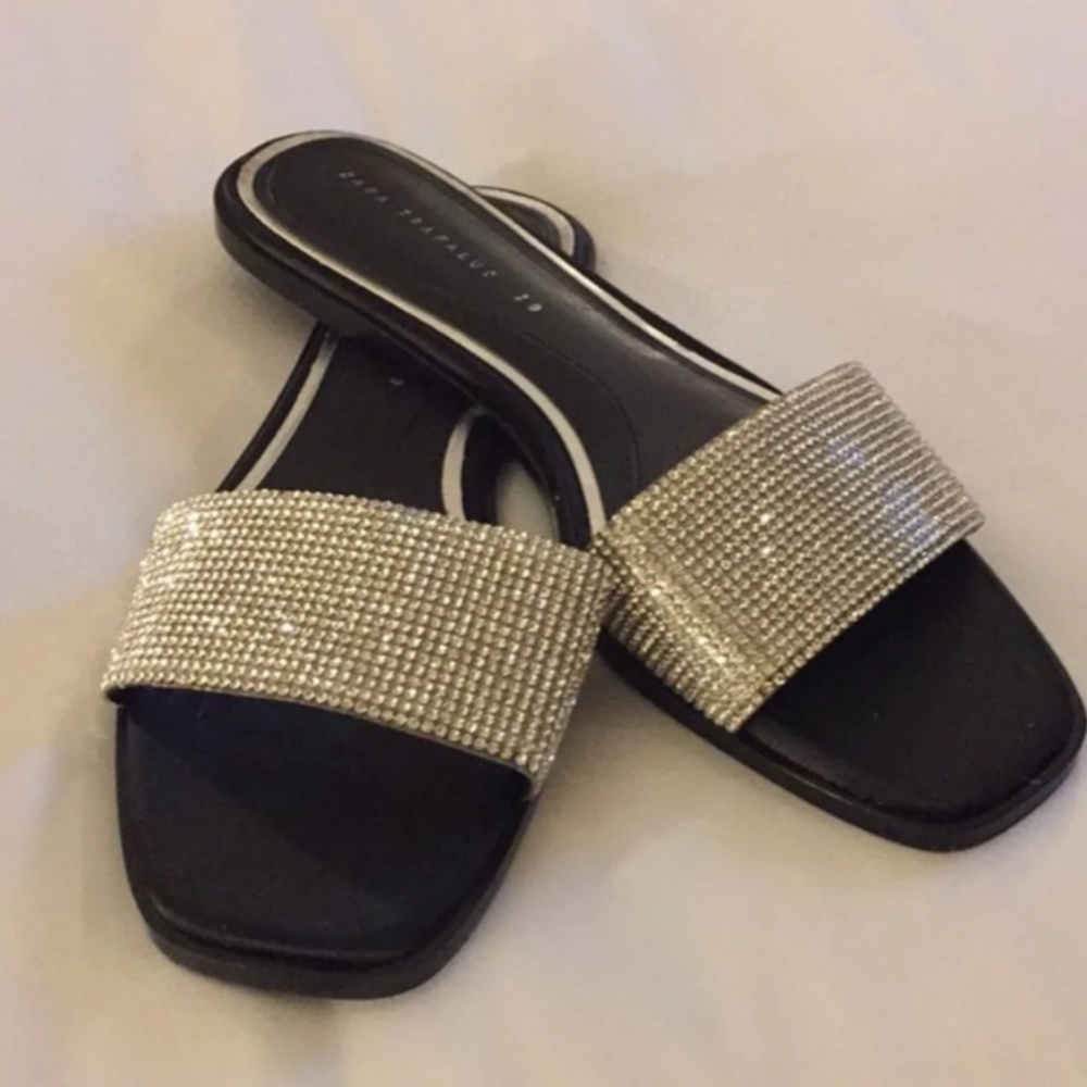 Zara rhinestone slides - Picture 3 of 3